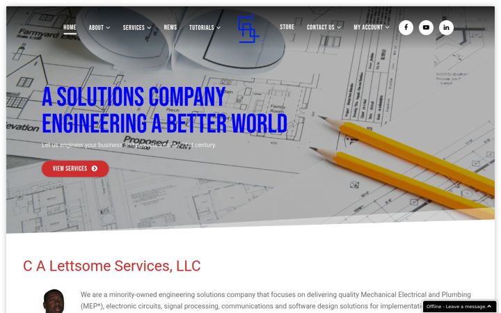 Screenshot of clydelettsome.com