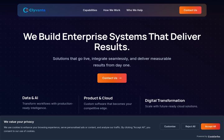 Screenshot of clyvanta.com