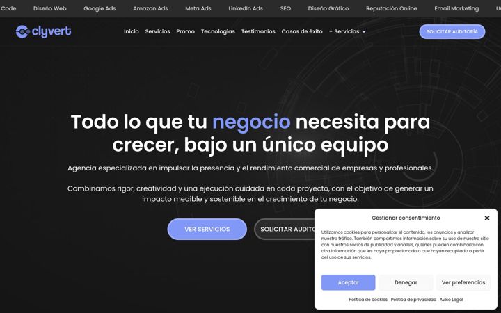 Screenshot of clyvert.com