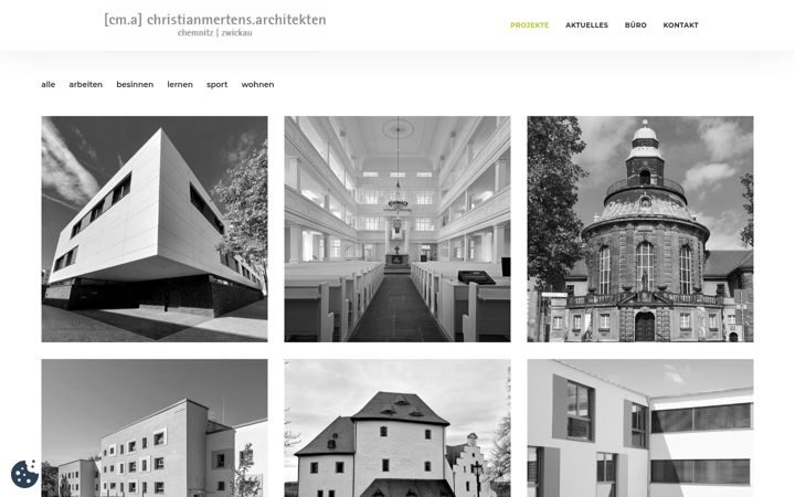 Screenshot of cm-architekten.de