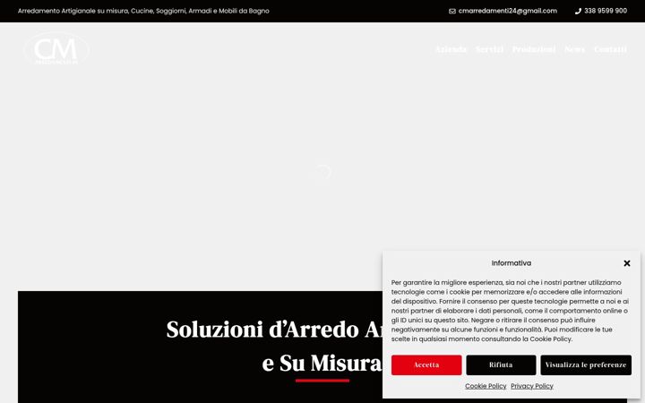 Screenshot of cm-arredamenti.it