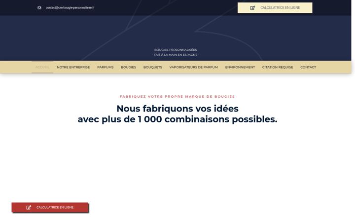Screenshot of cm-bougie-personnalisee.fr