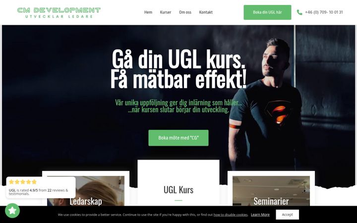 Screenshot of cm-development.se