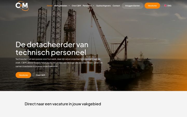 Snimka zaslona za cm-laboursupply.nl