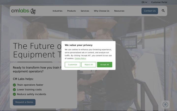 Screenshot of cm-labs.com