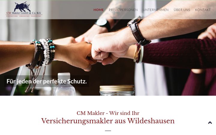 Screenshot of cm-makler.de