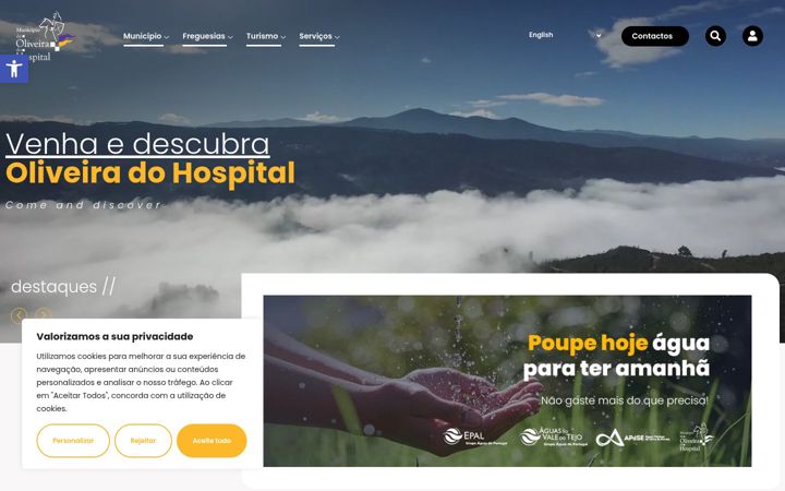 Screenshot of cm-oliveiradohospital.pt