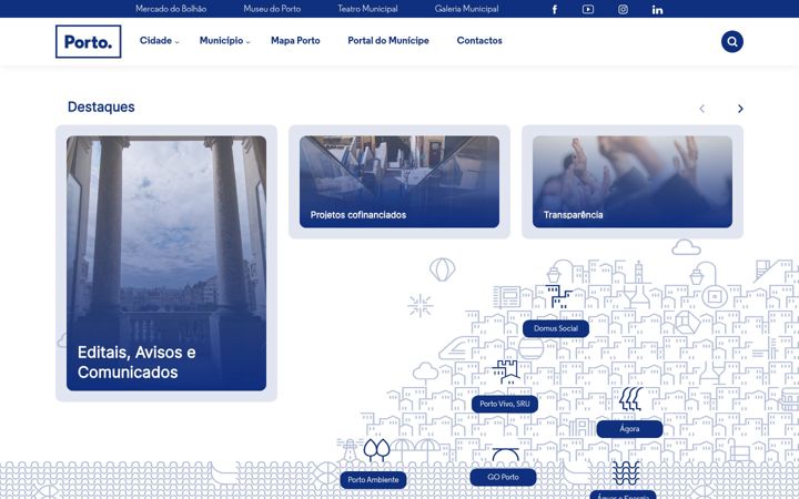 Screenshot of cm-porto.pt