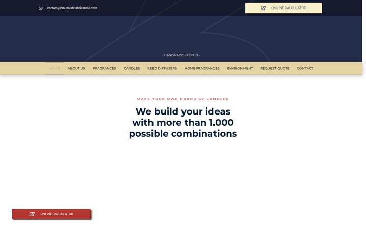 Screenshot of cm-privatelabelcandle.com
