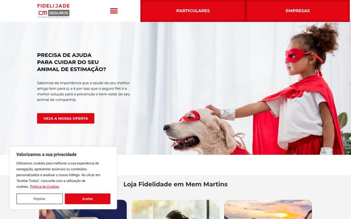Screenshot of cm-seguros.pt