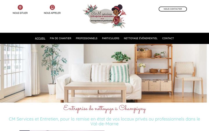 Screenshot of cm-services-entretien.fr