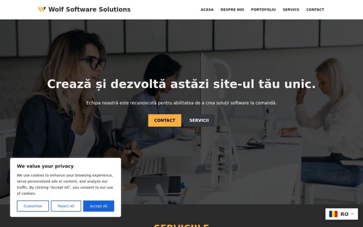 Zrzut ekranu cm-software-services.ro
