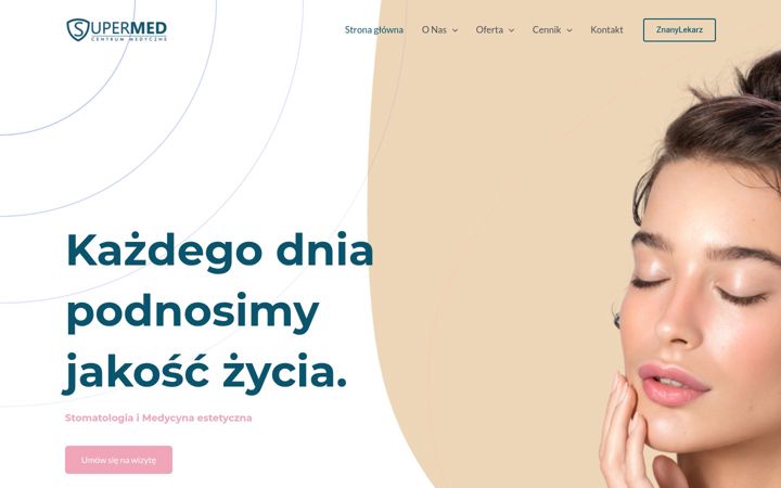 Screenshot of cm-supermed.pl