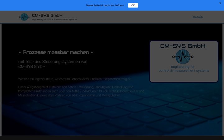 Screenshot of cm-sys-gmbh.de