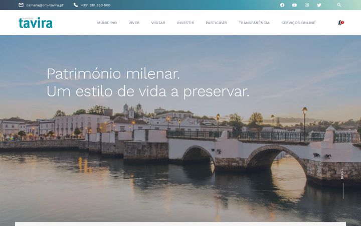 Zrzut ekranu cm-tavira.pt