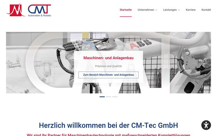 Screenshot of cm-tec.eu