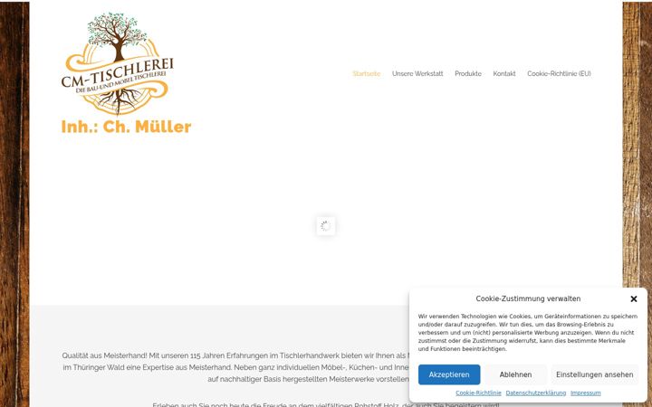 Screenshot of cm-tischlerei.de