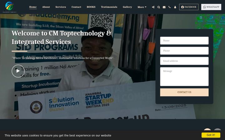 Screenshot of cm-toptech.com
