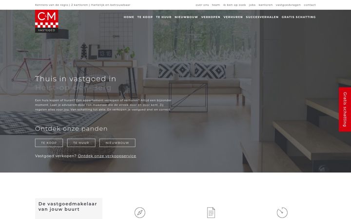 Screenshot of cm-vastgoed.be