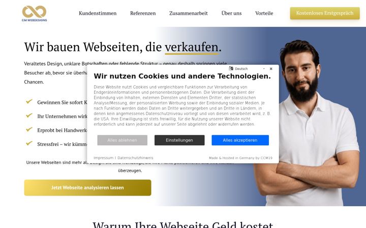 Screenshot ta' cm-webdesigns.de