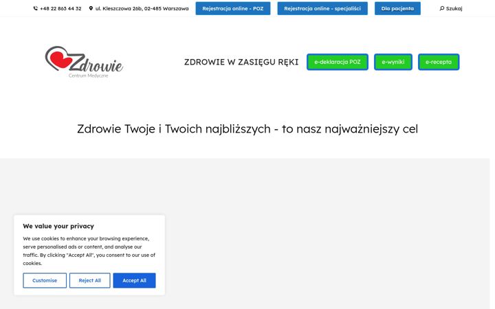 Screenshot of cm-zdrowie.pl