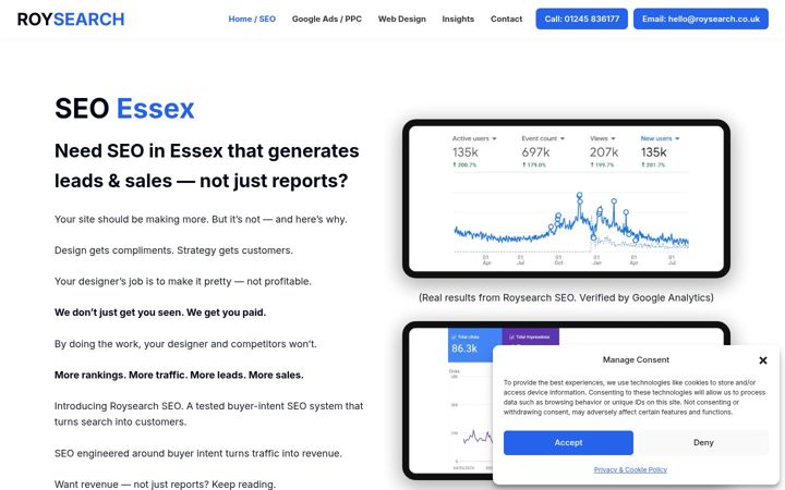 Screenshot of cm1.co.uk