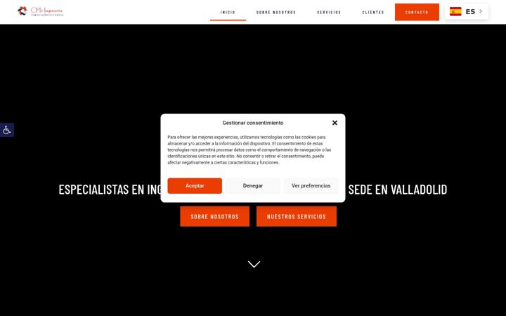 Screenshot of cm2-ingenieria.com