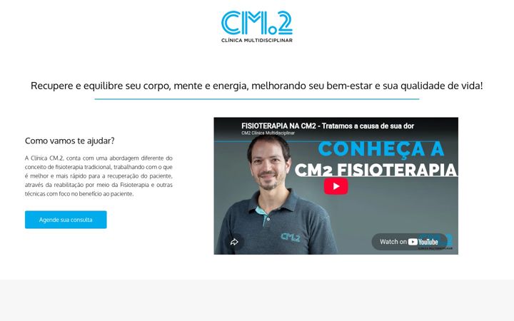 Posnetek zaslona cm2fisioterapia.com.br