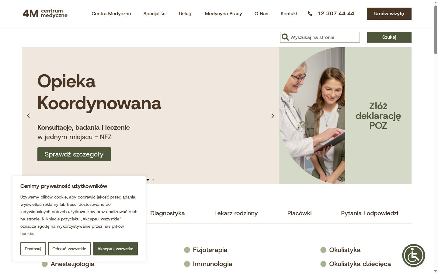Ekrānuzņēmums ar piekrišanas baneri, kas tika rādīts pirms jebkādas mijiedarbības