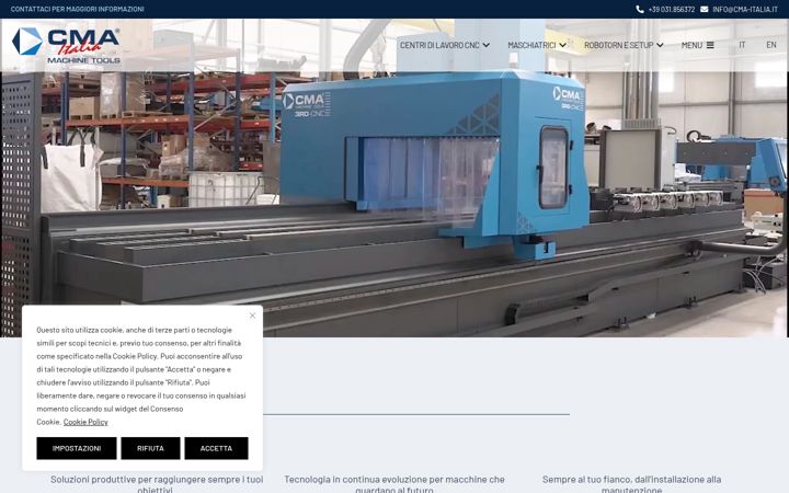 Screenshot of cma-italia.it