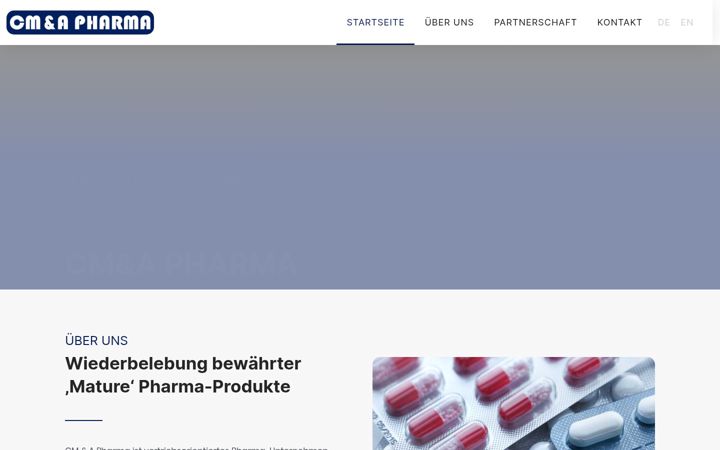 Screenshot of cma-pharma.de