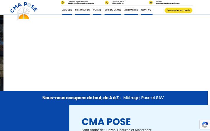 Screenshot του cma-pose.fr