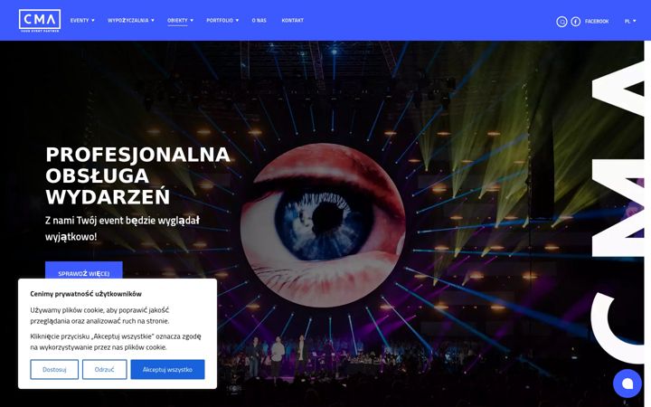 Screenshot of cma.pl