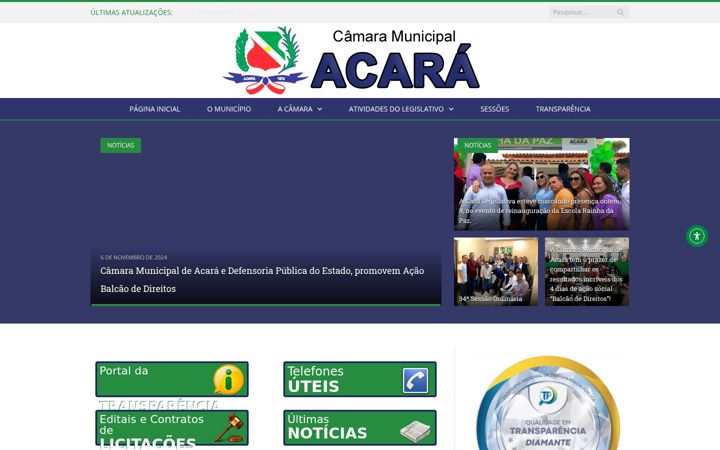 Posnetek zaslona cmacara.pa.gov.br