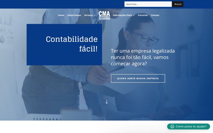 Posnetek zaslona cmacontabilidade.com.br
