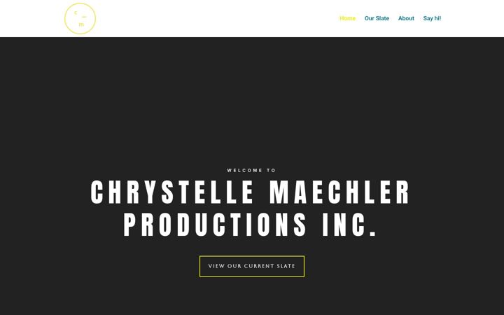 Screenshot of cmaechlerproductions.com