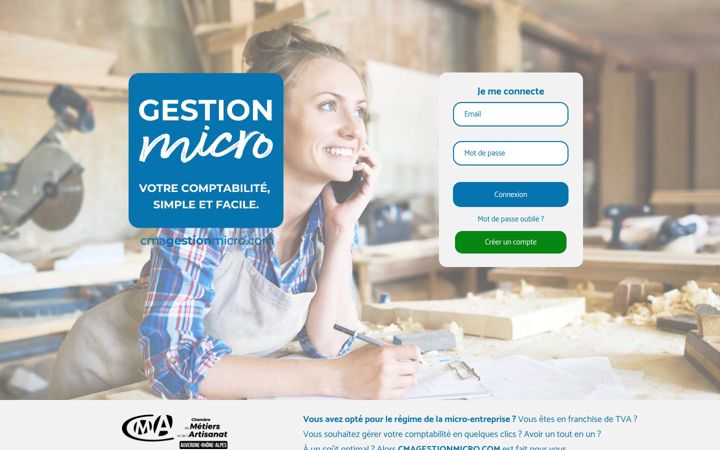 Screenshot of cmagestionmicro.com