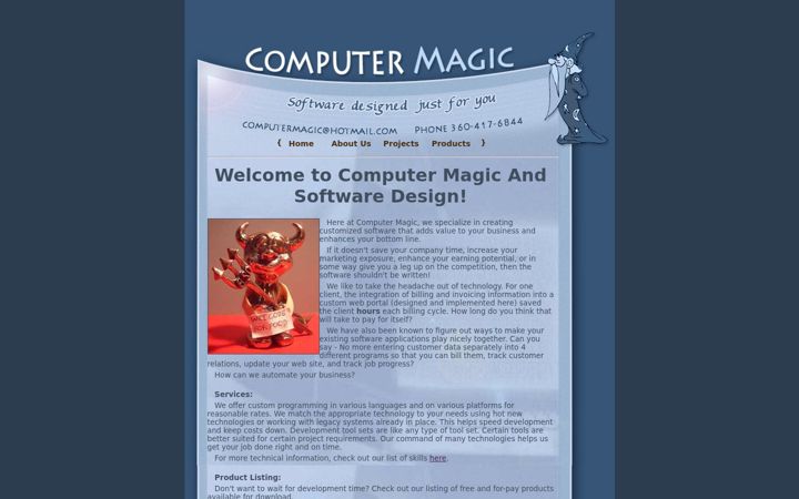Ekraanipilt saidist cmagichosting.com
