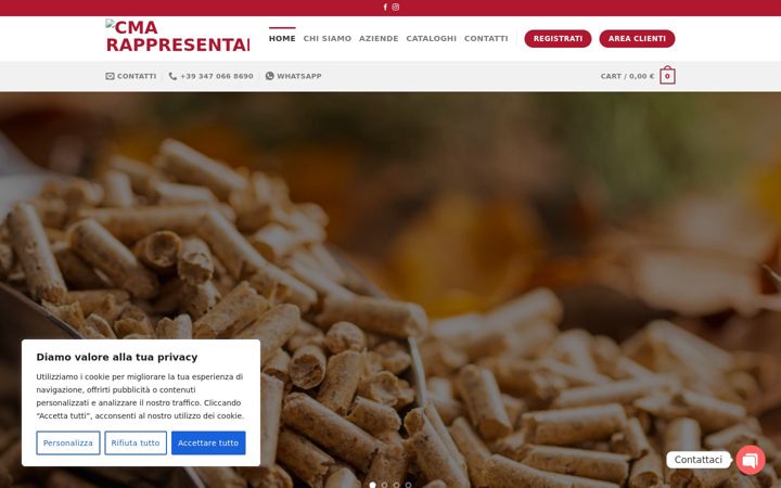 Screenshot of cmagroupsrls.it