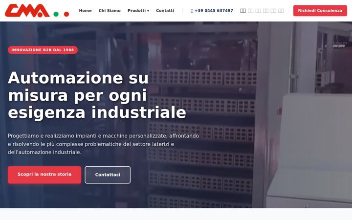 Screenshot of cmaimpianti.com