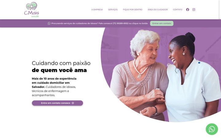 Posnetek zaslona cmaissaude.com.br