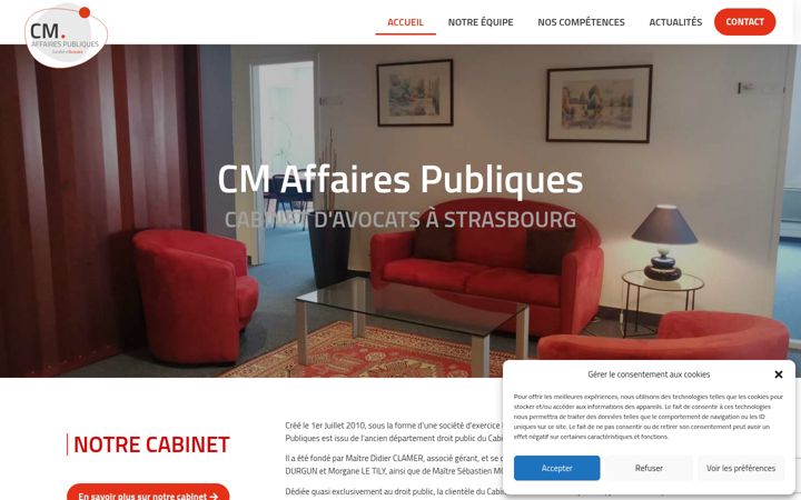Screenshot of cmap-avocats.com