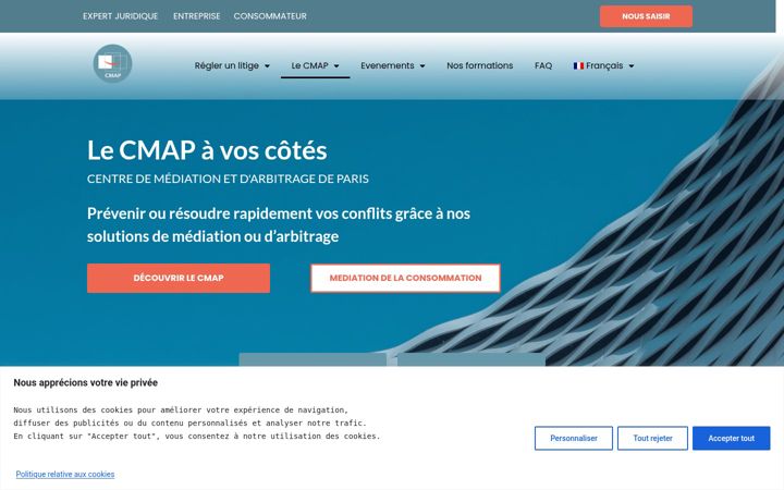 Screenshot του cmap.fr