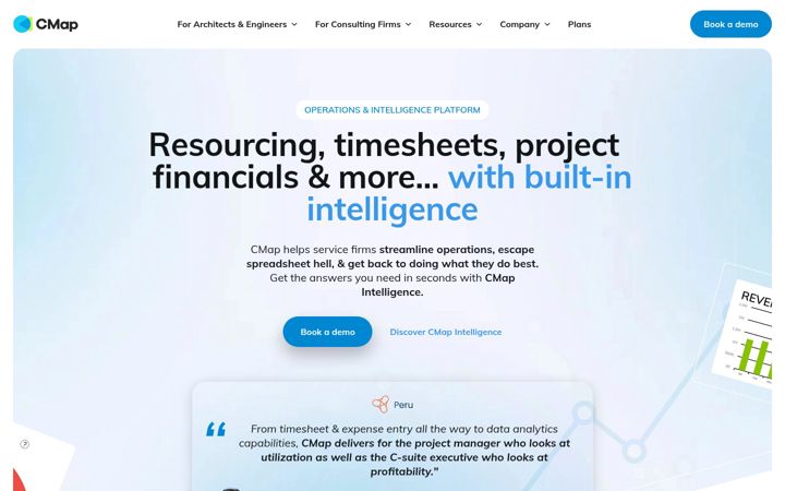 Екранна снимка на cmap.io
