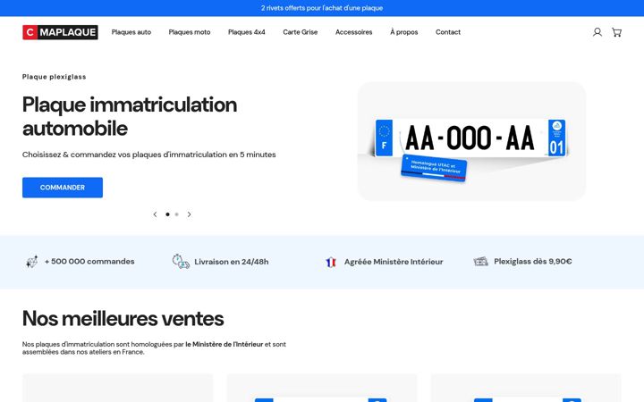 Screenshot of cmaplaque.fr