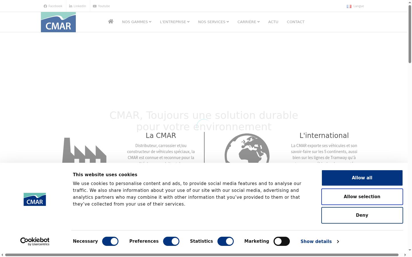 Screenshot tal-banner tal-kunsens muri qabel kwalunkwe interazzjoni
