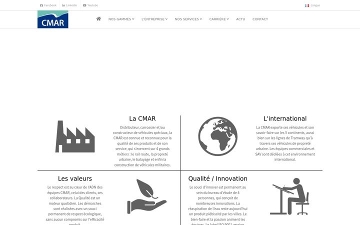 Screenshot of cmar.fr
