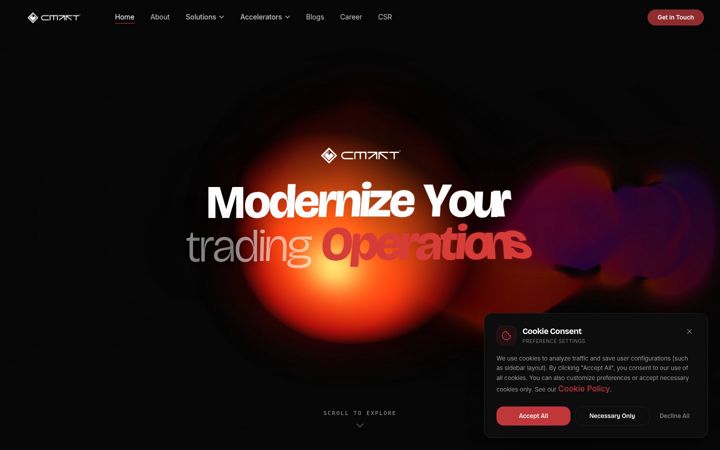 Screenshot of cmartsolutions.com