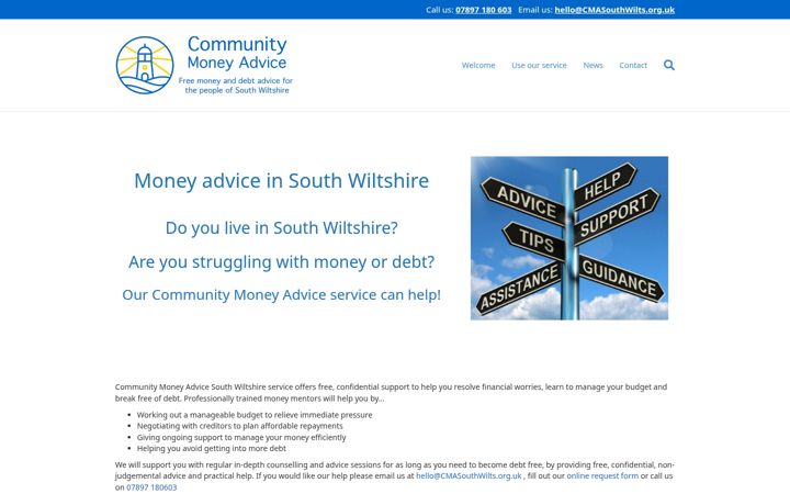 Screenshot of cmasouthwilts.org.uk