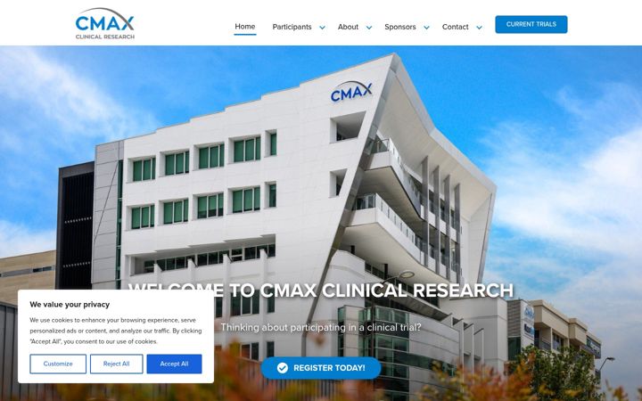 Captura de ecrã de cmax.com.au